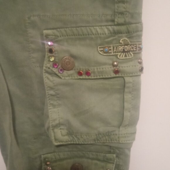 Robin's Jean Embellished Military Cargo Style pants - Picture 12 of 16